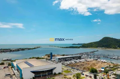 Cobertura duplex alto padrão mobiliada, vista mar com 3 suítes à venda no bairro centro em itajaí
