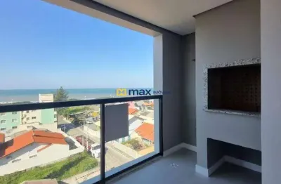 Excelente apartamento novo com vista mar, 2 quartos (1 suíte) à venda no bairro centro em navegantes