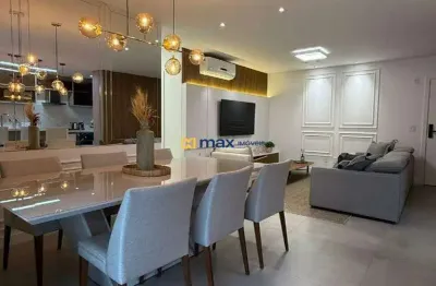 Amplo apartamento mobiliado, vista mar com 3 suítes à venda no bairro praia brava em itajaí