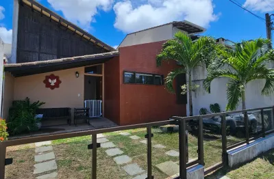 Casa térrea em condomínio fechado - 2 suítes em catu de abrantes- abrantes