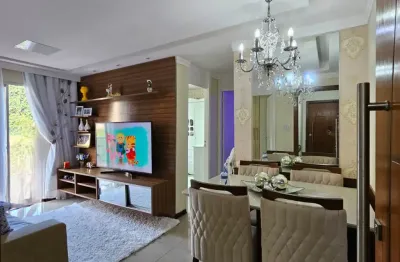 Apartamento 3 quartos, 52m², condomínio fechado no caji, recreio de ipitanga, lauro de freitas- ba