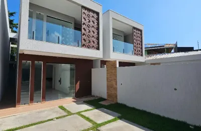 Casa duplex 3 suítes- fora de condomínio, localizada em lauro de freitas-ba, no bairro de pitangueiras.