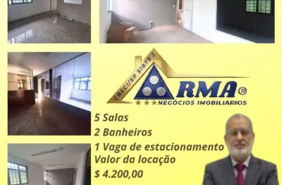 Sala comercial para locação em são paulo, jardim anália franco