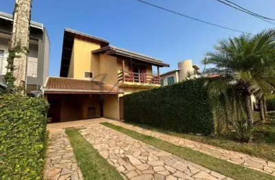 Casa em condomínio fechado com 4 quartos à venda na rua san conrado, 1000, loteamento caminhos de san conrado (sousas), campinas, 250 m2 por r$ 980.000