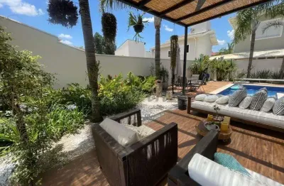 Casa em condomínio fechado com 4 quartos à venda na rua san conrado, 1000, loteamento caminhos de san conrado (sousas), campinas, 274 m2 por r$ 2.250.000