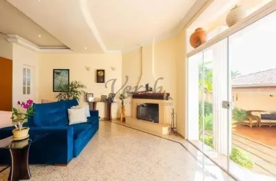 Casa em condomínio fechado com 5 quartos à venda na rua san conrado, 1000, loteamento caminhos de san conrado (sousas), campinas, 385 m2 por r$ 1.990.000