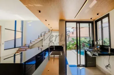 Casa em condomínio fechado com 3 quartos à venda na rua san conrado, 1000, loteamento caminhos de san conrado (sousas), campinas, 220 m2 por r$ 1.790.000