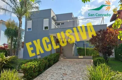 Casa em condomínio fechado com 3 quartos à venda na rua san conrado, 1000, loteamento caminhos de san conrado (sousas), campinas, 190 m2 por r$ 1.350.000