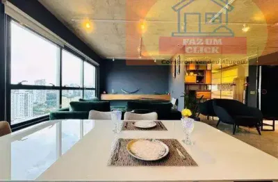 Vende ou aluga loft mobiliado com estilo - 70m² - ótimo design