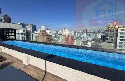 Estúdio luxuoso no bk30 arouche: vista, conforto e localização imbatível!