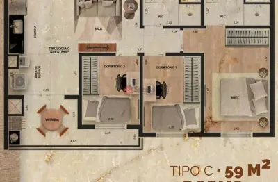 Apartamento de 59 metros na vila ema - pré lançamento.