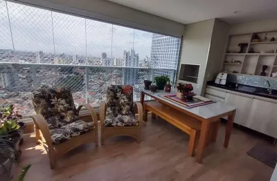 Apartamento com 117m² no tatuapé com varanda gourmet próximo ao shopping anália franco.