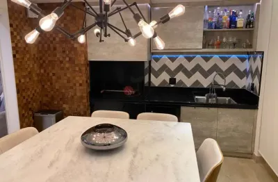 Apartamento com 109m² útil, varanda gourmet ,próximo ao shopping anália franco.