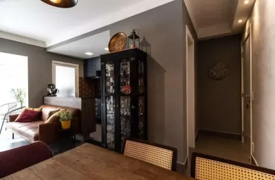 Apartamento 48m² mobiliado e decorado com 1 dormitório e 1 vaga na bela vista.