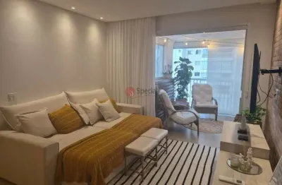 Apartamento de alto padrão decorado de 93 m² no tatuapé com 2 suítes, 2 vagas e varanda gourmet.