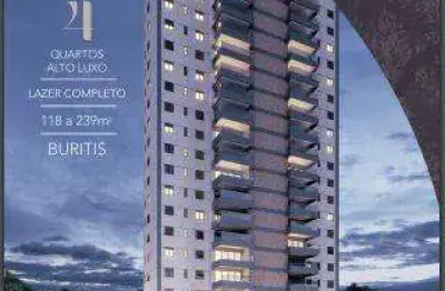 Apartamento garden com 4 quartos à venda, 148m² - buritis - belo horizonte/mg