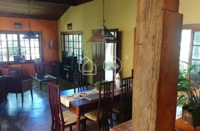 Casa rustica em condomínio, 6 quartos, 1 suíte, 3 vagas, ville de montagne