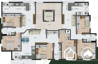 Apartamento com 2 quartos à venda na alabandina, 171, caiçaras, belo horizonte por r$ 428.400