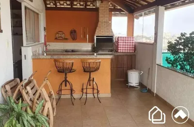 Casa em condomínio fechado com 5 quartos à venda na rua manhumirim, 992, caiçaras, belo horizonte por r$ 1.290.000