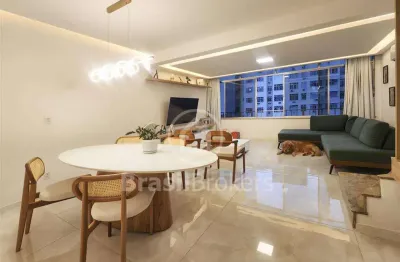 Cobertura duplex totalmente reformada, 3 quartos - tijuca