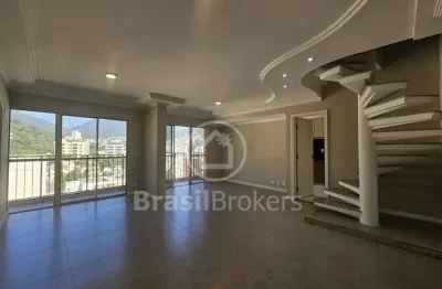 Cobertura duplex à venda com 127,00m² e 3 quartos em tijuca, rio de janeiro - rj