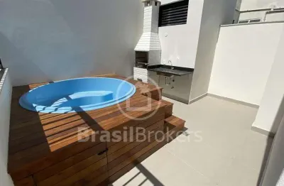 Cobertura duplex à venda com 121,78m² e 3 suítes na tijuca, rio de janeiro - rj