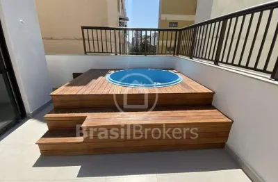 Cobertura duplex à venda com 124,21m² e piscina na tijuca, rio de janeiro - rj
