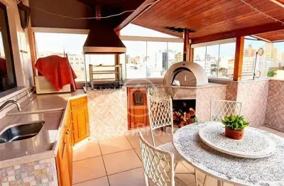 Cobertura duplex com 199 m², 4 quartos, 2 salas, e cobertura com área gourmet a 5 min do metrô praça saens peña