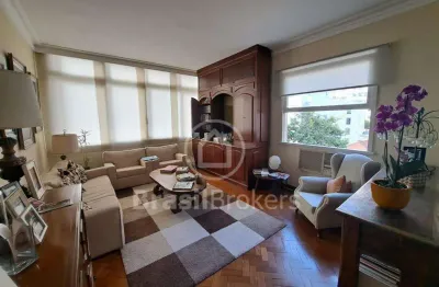 Apartamento à venda com 128m² e 3 quartos em laranjeiras - rio de janeiro - rj