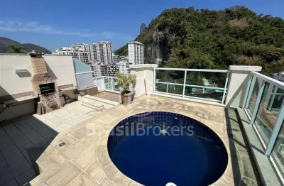 Vendo cobertura de 4 quartos  e 3 vagas com infraestrutura de clube, na rua assunção próximo ao metrô, hospital samaritano e botafogo praia shopping.