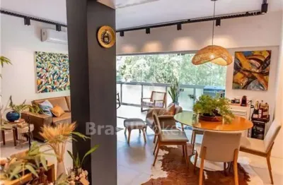 Apartamento à venda com 127,00m² e 3 quartos em lagoa, rio de janeiro - rj