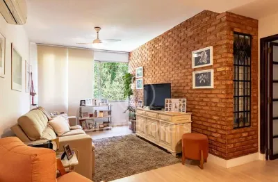Humaitá - apartamento com 101m² no iptu, vista para o verde.