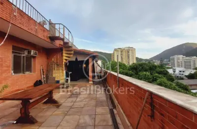 Cobertura muito ampla na rua dona mariana, em botafogo !!! todos os cômodos muito amplos !!! terraço, salão, 4 quartos, 1 vaga