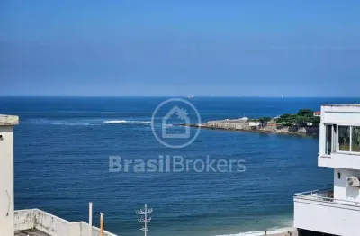 Amplo apartamento à venda na aires saldanha, posto 5, com vista para o mar !!!
