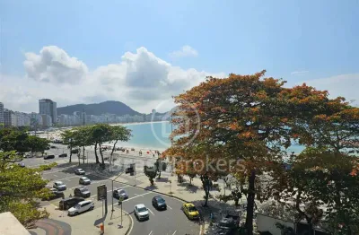 Apartamento com vista mar, 3 quartos e vaga à venda em Copacabana