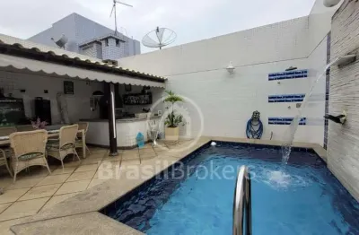 Cobertura duplex à venda com 266,00m² e 4 quartos em freguesia (jacarepaguá), rio de janeiro - rj