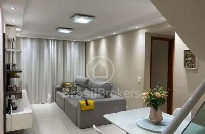 Cobertura duplex à venda com 162,00m² e 4 quartos em praça seca, rio de janeiro - rj