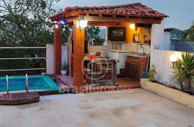 Casa em condomínio fechado com 4 quartos à venda na Rua O Tempo e O Vento, Anil, Rio de Janeiro