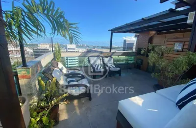 Cobertura triplex à venda com 179,00m² e 2 quartos em jacarepaguá, rio de janeiro - rj