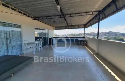 Apartamento duplex ( apartamento com direito a uso da laje) à venda com 4 quartos em jardim guanabara, rio de janeiro - rj