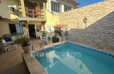 Excelente casa 5 quartos no village com piscina - 291m² - moneró - rj