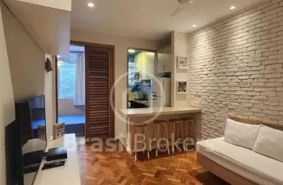 Apartamento sala quarto com 52m2 na rua santa clara - copacabana