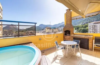 Cobertura à venda com 173,00m² e 3 quartos em jardim botânico, rio de janeiro - rj