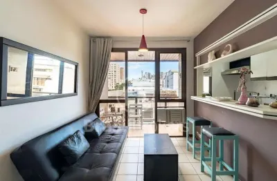 Flat à venda com 57,00m² e 1 quarto em leblon, rio de janeiro - rj