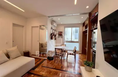 Leblon, apartamento à venda na rua dias ferreira, 2 quartos, totalmente reformado, 52m2