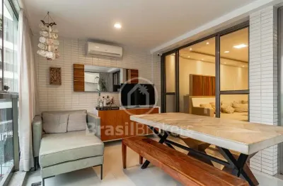 Predio novo, no leblon, apto com varanda, 02 suites, 02 vagas.