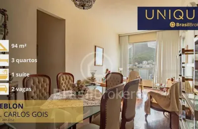Apartamento à venda com 100,00m² e 3 quartos em Leblon, Rio de Janeiro - RJ