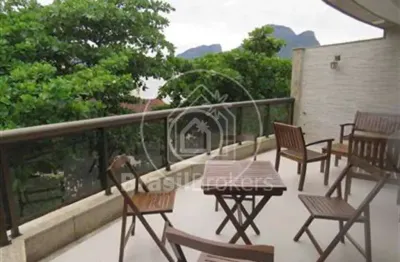 Cobertura duplex à venda com 460,00m² e 5 quartos em recreio dos bandeirantes, rio de janeiro - rj