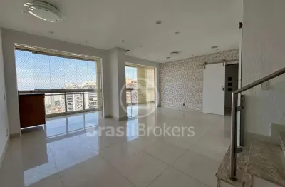 Barra da tijuca, condomínio abm, cobertura duplex, piscina, espaço aberto, 3 suites, 2 vagas.