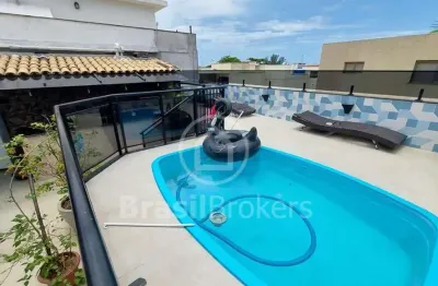 Cobertura à venda com 300,00m² e 3 quartos em recreio dos bandeirantes, rio de janeiro - rj